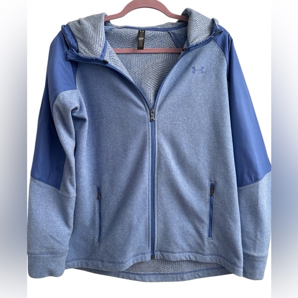 Like new-Hooded Women’s Blue Under Armour jacket - Picture 1 of 9
